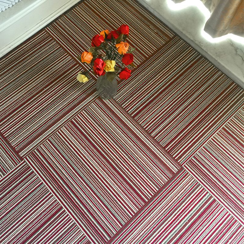 Dark Color Level Loop Carpet Tile Non-Skid Self Adhesive Indoor Office Carpet Tiles