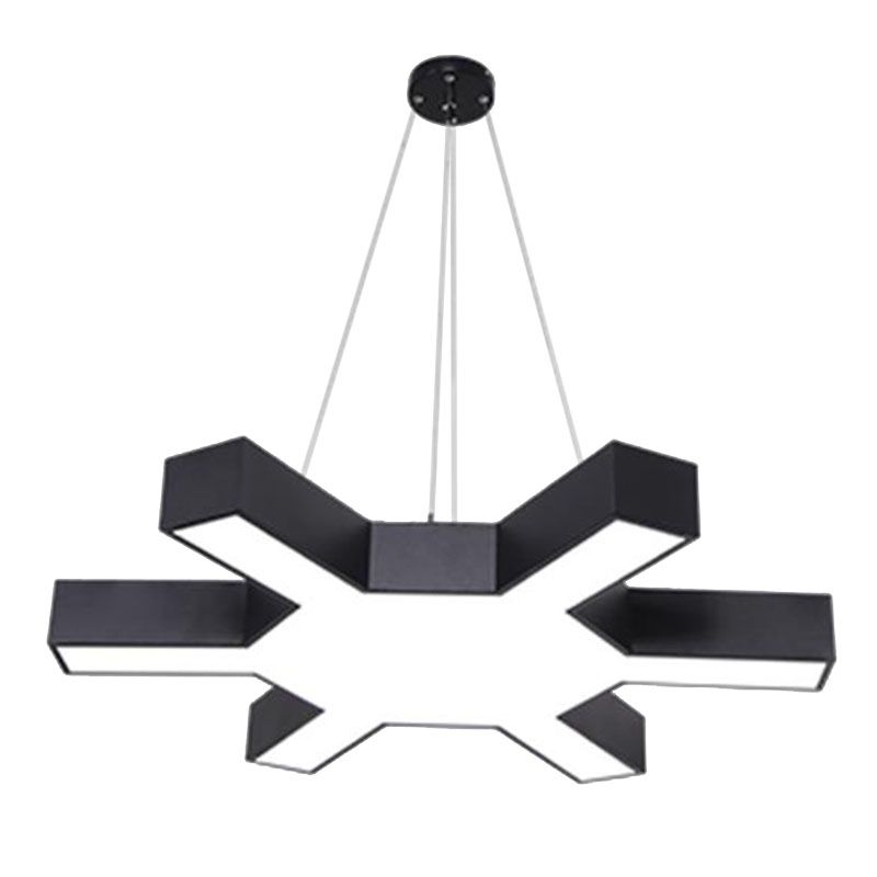 Zwarte tak led hangende lamp eigentijdse acryl commerciële hangende verlichting voor gymnasium