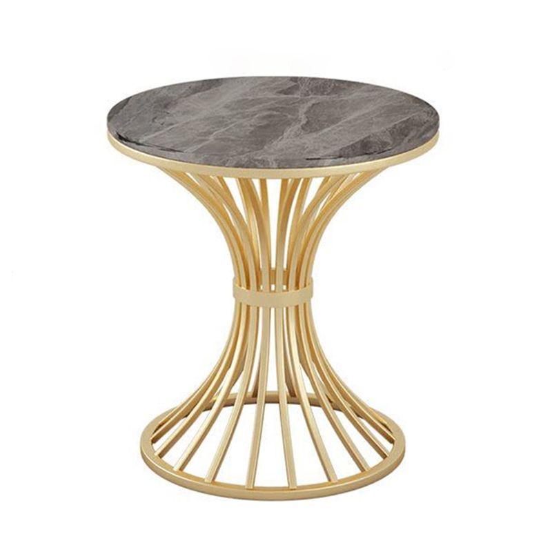 Table à manger glam rond de piédestal