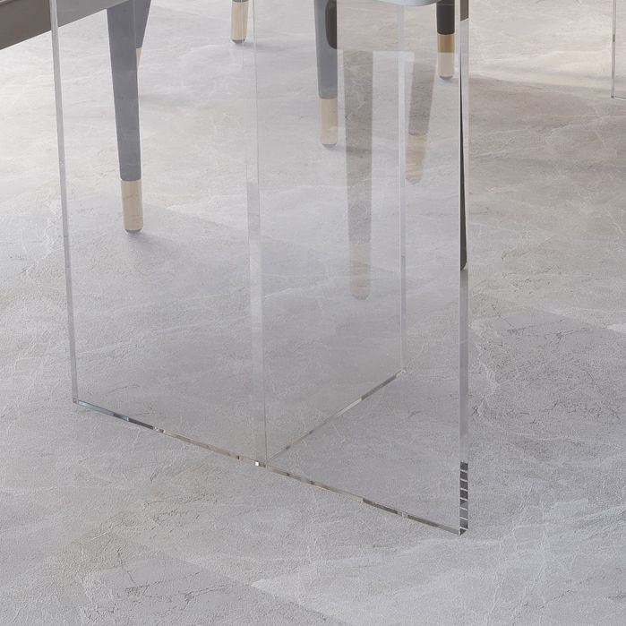 Mesa de piedra sinterizada de mesa interior de lujo acrílico tradicional