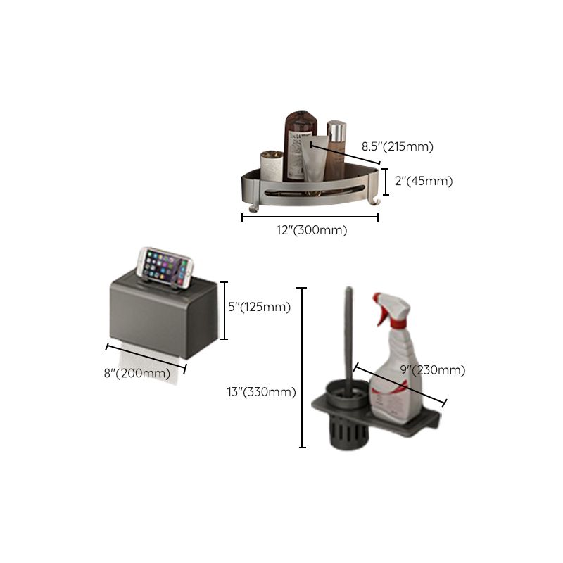 Grey Bathroom Accessory As Individual Or As a Set Modern Bathroom Set