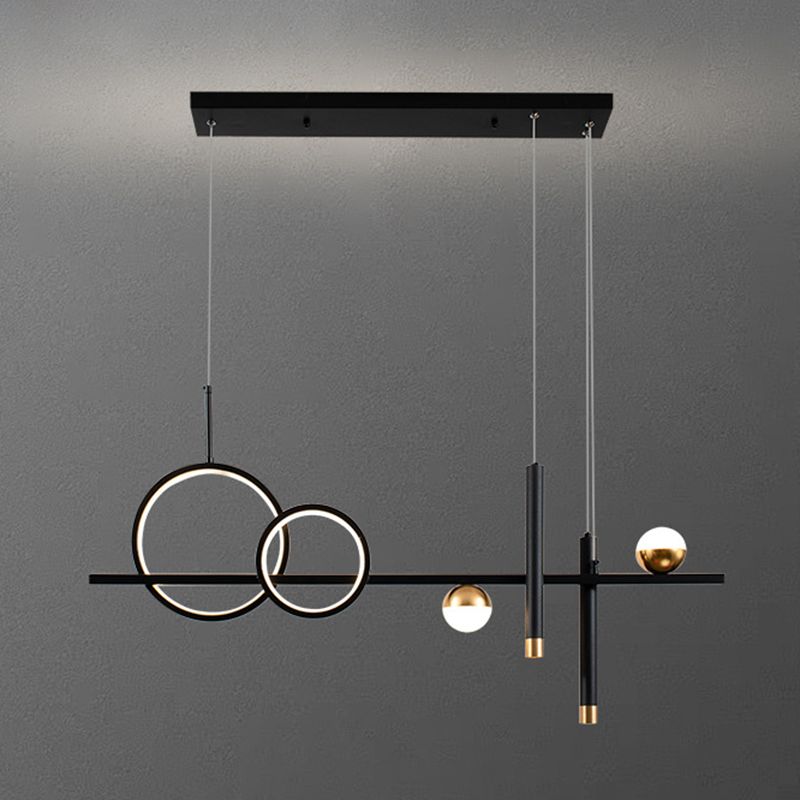 Ciondolo a led geometrica a LED BLACO INSLANDO NORME NORDICO per sala da pranzo