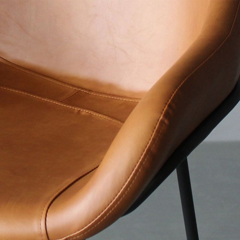 Industrial Style Metal Bar-stool Leather Counter Bar Stool for Kitchen Bar