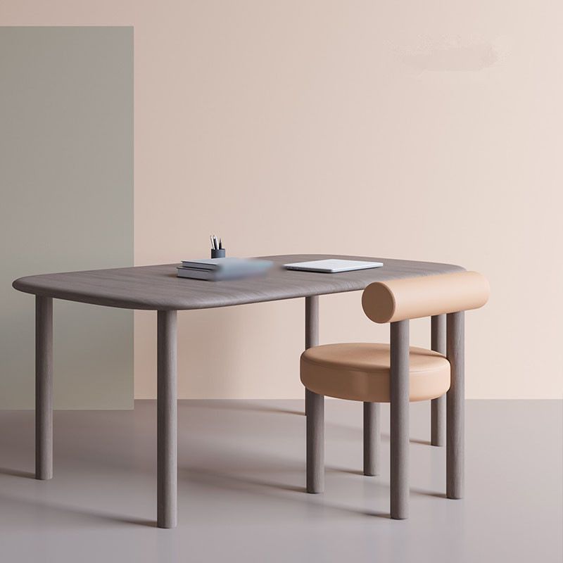 Contemporary Style Matte Finish Side Chair Open Back Dining Side Chair for Dining Room