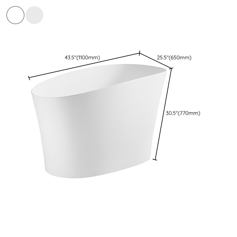 Stone Single Slipper Bathtub Antique Finish Freestanding Bath Tub