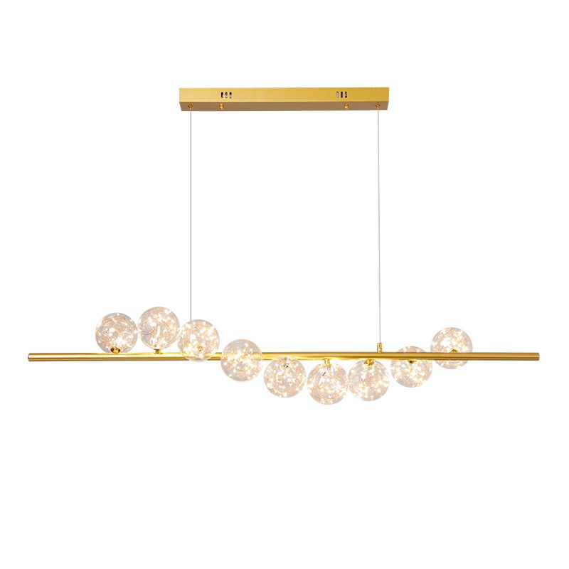 Modern Globe Island Chandelier Lights Glass Chandelier Lighting Fixtures