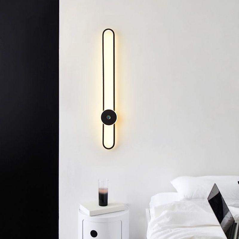 Modern Style Wall Mounted Sconce Black/Gold Wall Lights for Living Room