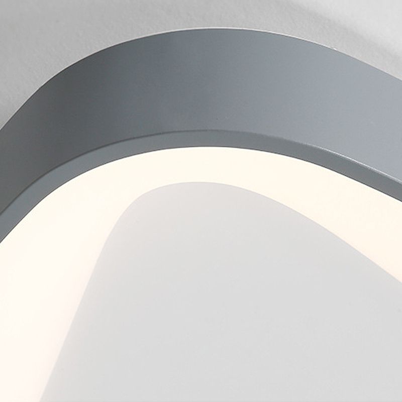 Nordic LED-inbouwarmatuur in acryl, gearceerd grijs, driehoekig plafondmontagearmatuur in wit/warm/natuurlijk licht