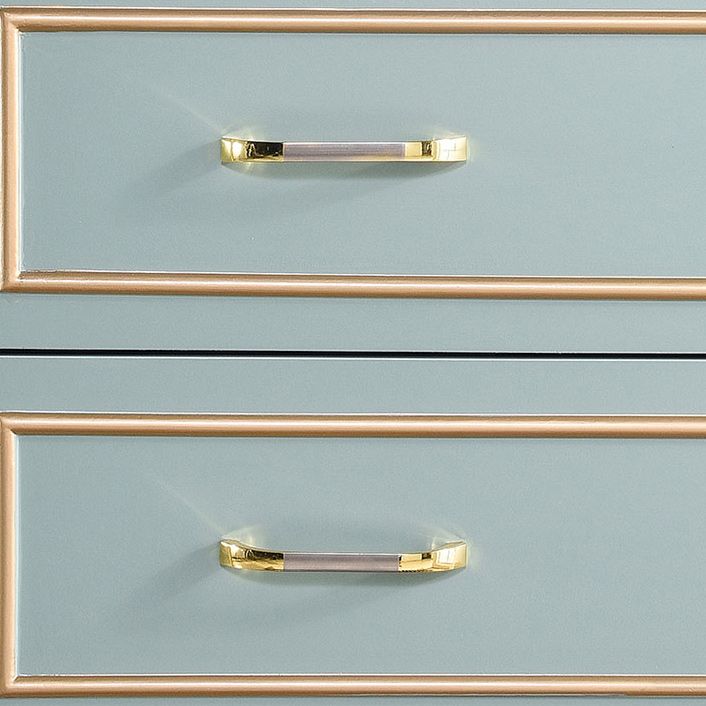 5 Drawers Accent Chest Modernism 47.2" Tall Solid Wood Cabinet