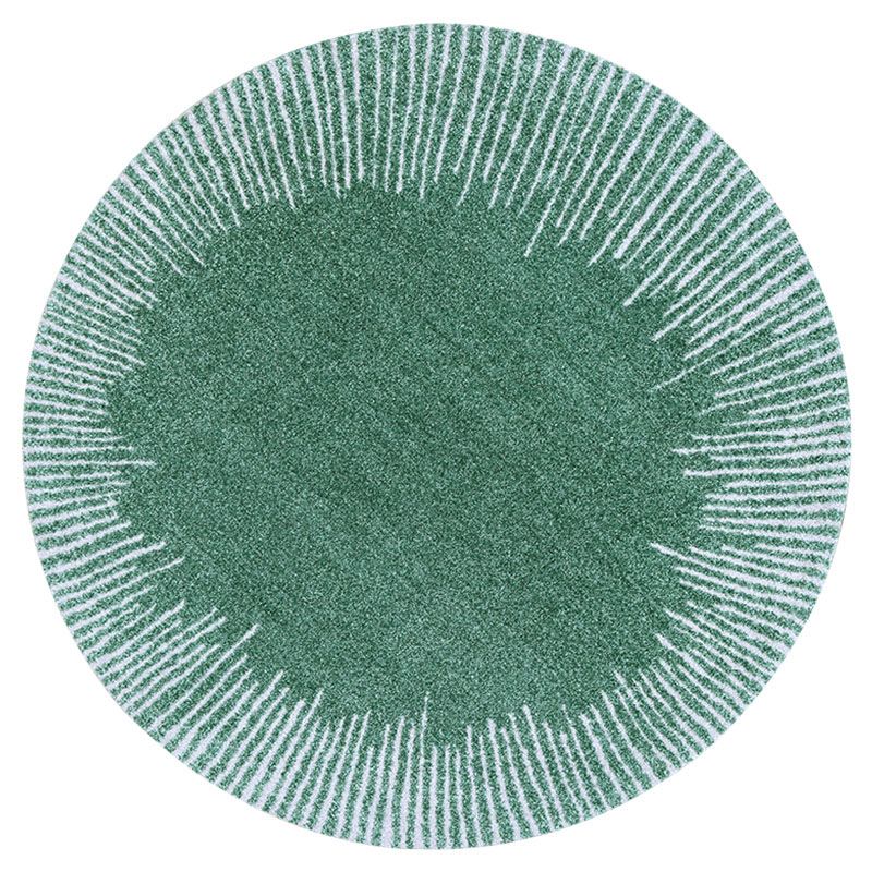 Nordic Stripe Printed Rug Multi Color Polyster Area Carpet Non-Slip Backing Machine Washable Indoor Rug for Bedroom