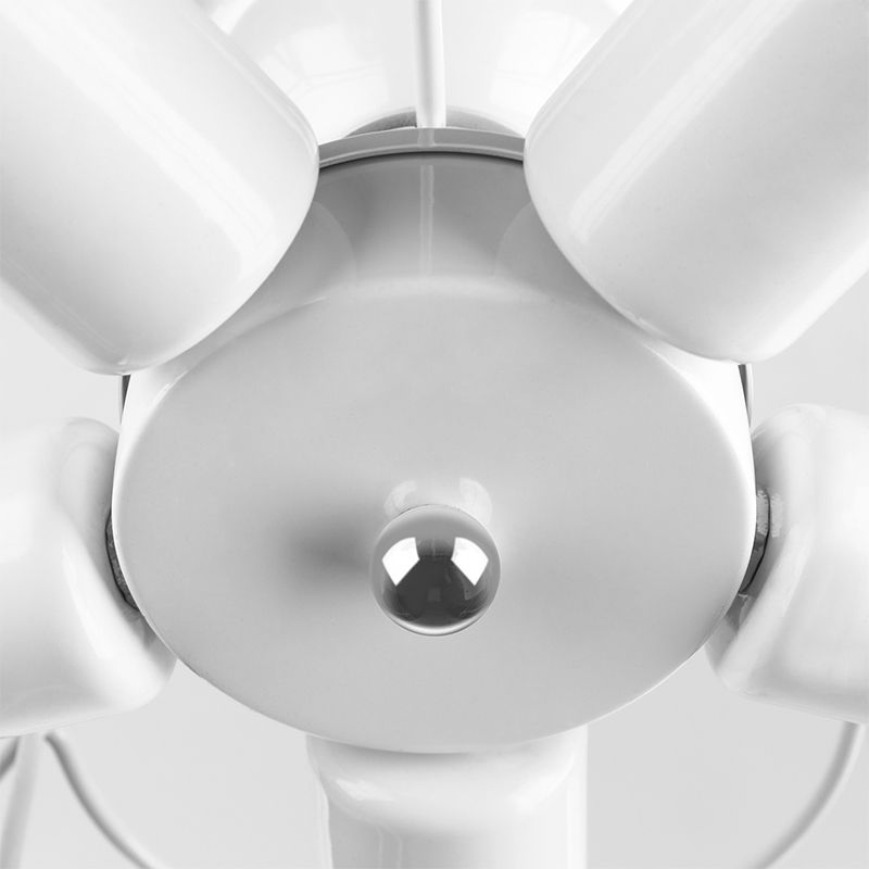 5 lumière Bloom forme semi encastré moderne simple fil cage plafonnier pour chambre à coucher