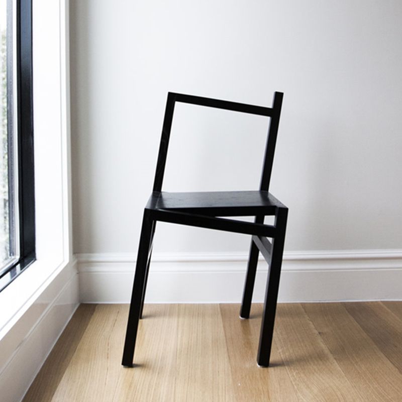 Modern Simple Side Chair Wooden Base Side Dining Chair for Dining Room