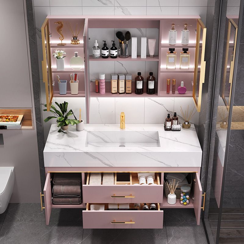 Modern Style Bathroom Vanity Set Solid Wood Bathroom Vanity Set