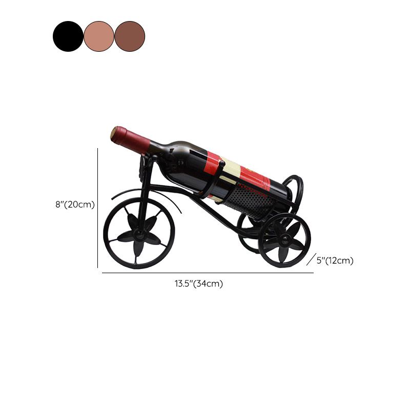 Countertop Wine Rack Glam Metal Wine Bottle Rack for Dining Room