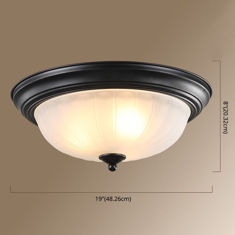 Schale Glas Flush Mount Modern Style Wohnzimmer-Deckenleuchte mit Form