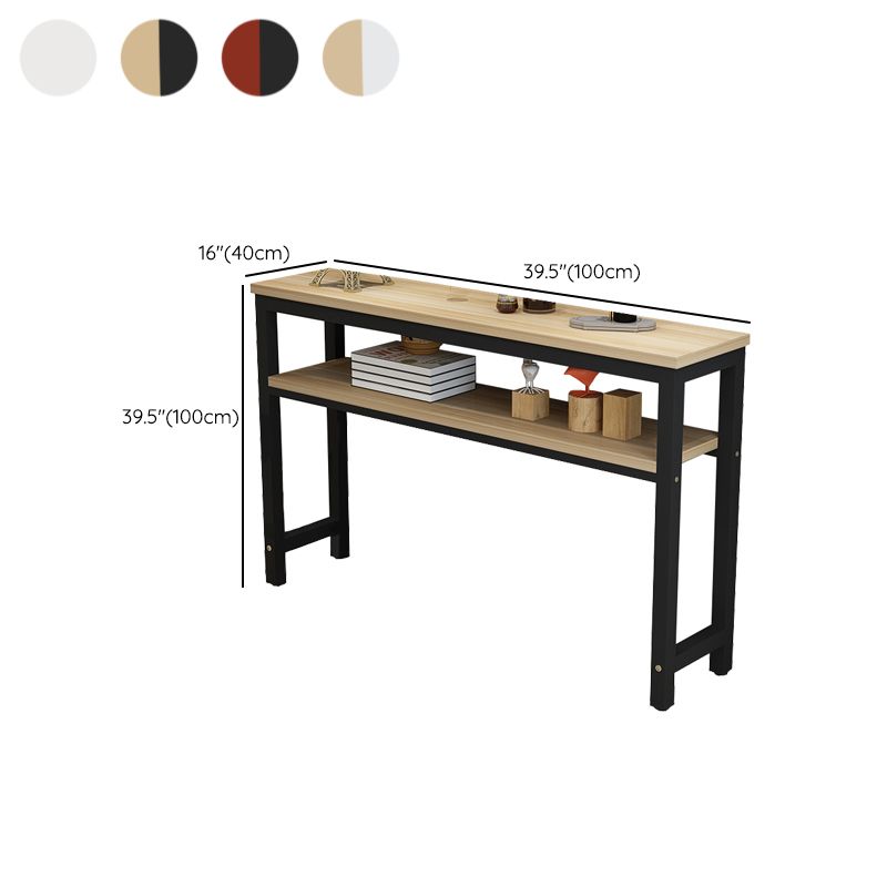 Modern Rectangle Wood Counter Table 3/5 Pieces Bar Table Set for Cafe