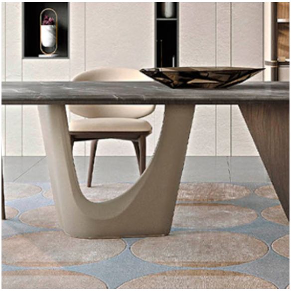 Double Pedestal Dining Room Table Contemporary Dinner Room Table