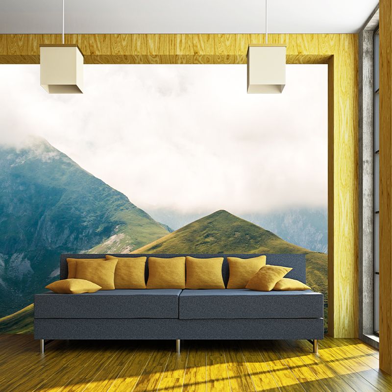 Steep Mountain Wall Covering for Accent Wall Water Resistant, Made to Measure