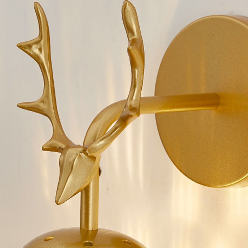 1 Light Spherical Wall Sconce Modern Style Glass Wall Lighting for Bedroom