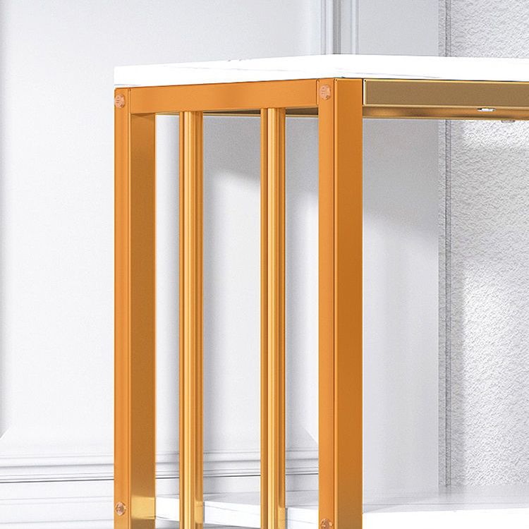 Modern Metal Book Shelf Home Open Back Bookcase with Shelves