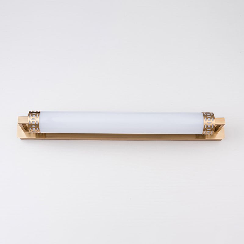 Iluminación de tocador cilíndrico de bronce minimalista acrílico LED LUCHE DE LUZ