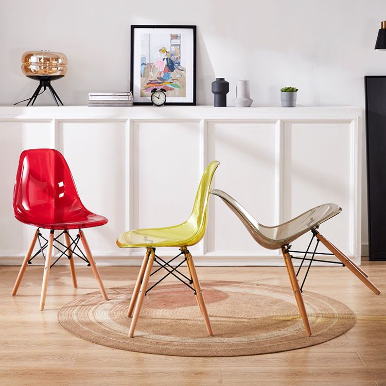 Sedia sala da pranzo scandinava in legno sedia laterale solido