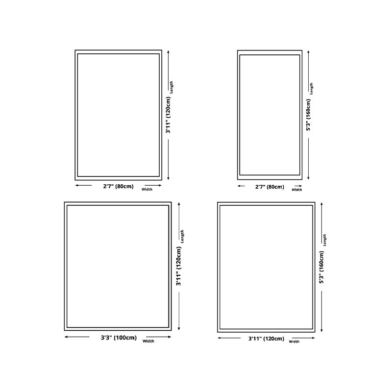 Abstract Print Living Room Non-Slip Backing Rectangle Modern Polyster Carpet