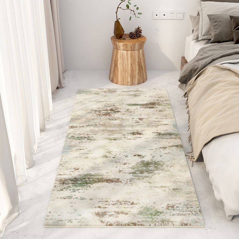 Grey Modern Carpet Polyester Graphic Carpet Non-Slip Backing Carpet for Living Room