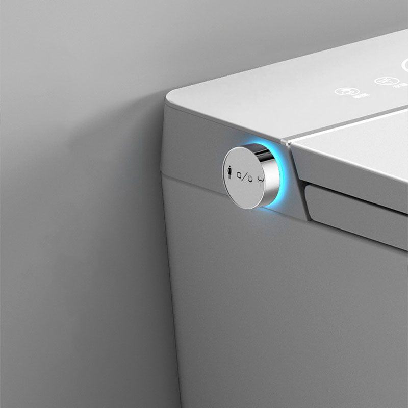 Elongated Toilet Wall Hung 1-Piece Automatic UV Sterilization Toilet with Concealed Tank