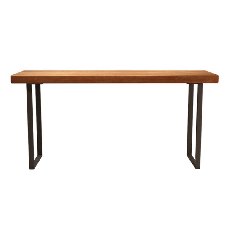 Modern Pub Table Solid Wood Bar Height Rectangle Bar Table for Indoor
