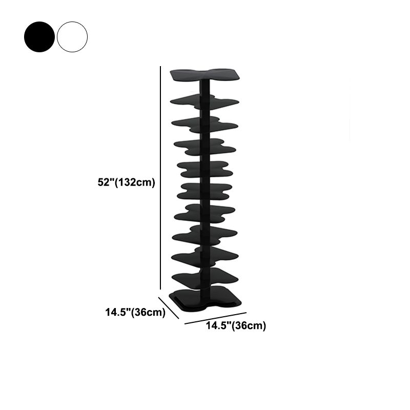Metal Bookcase Minimalist Style Free Form Shelf for Study Room