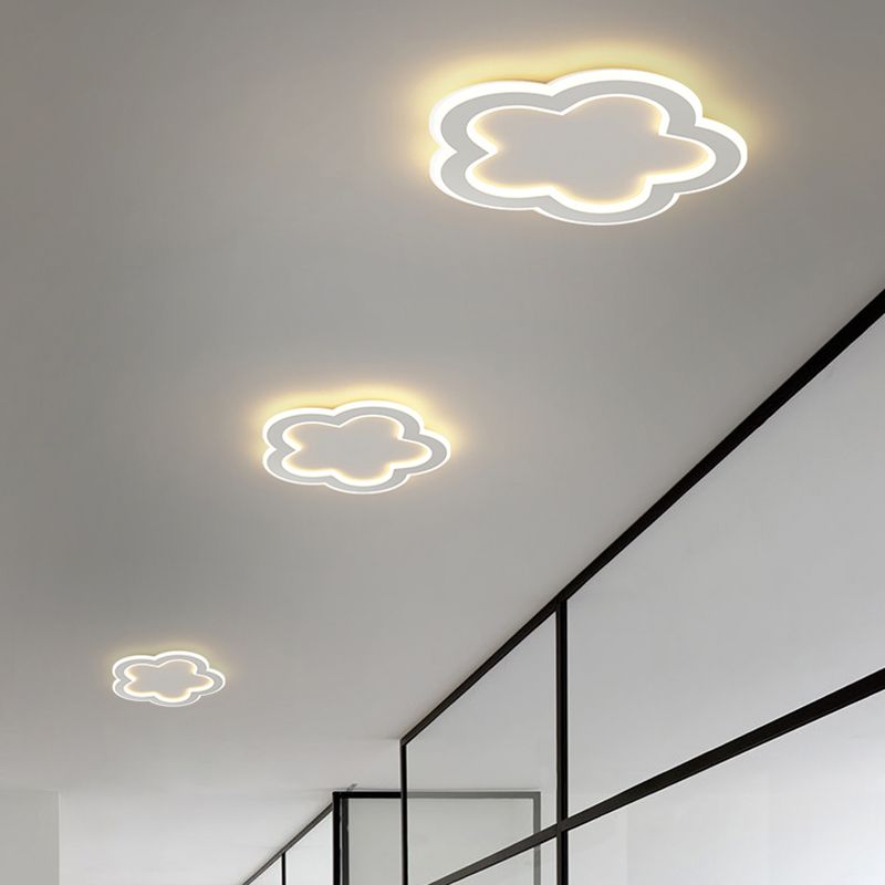 Plafonnier ombragé en métal, plafonnier LED de style moderne