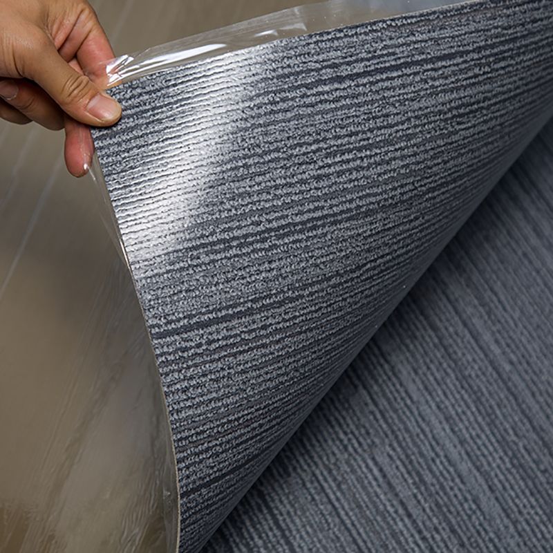 Square Plastic Floor Water Resistant Fabric Look Peel & Stick Floor Tiles