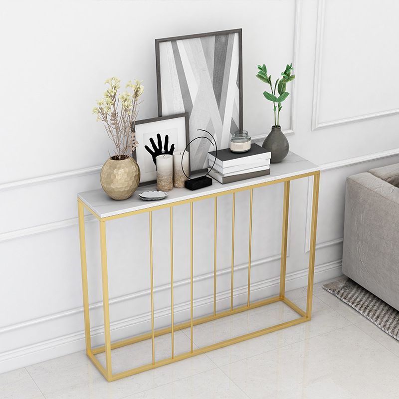 Modern Rectangle Console Table 31.5-inch Tall Iron Accent Table