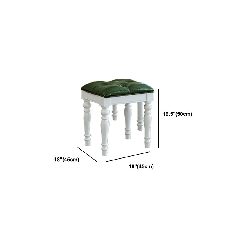 Traditional Wooden Makeup Vanity Desk Table in Brown and White for Bedroom