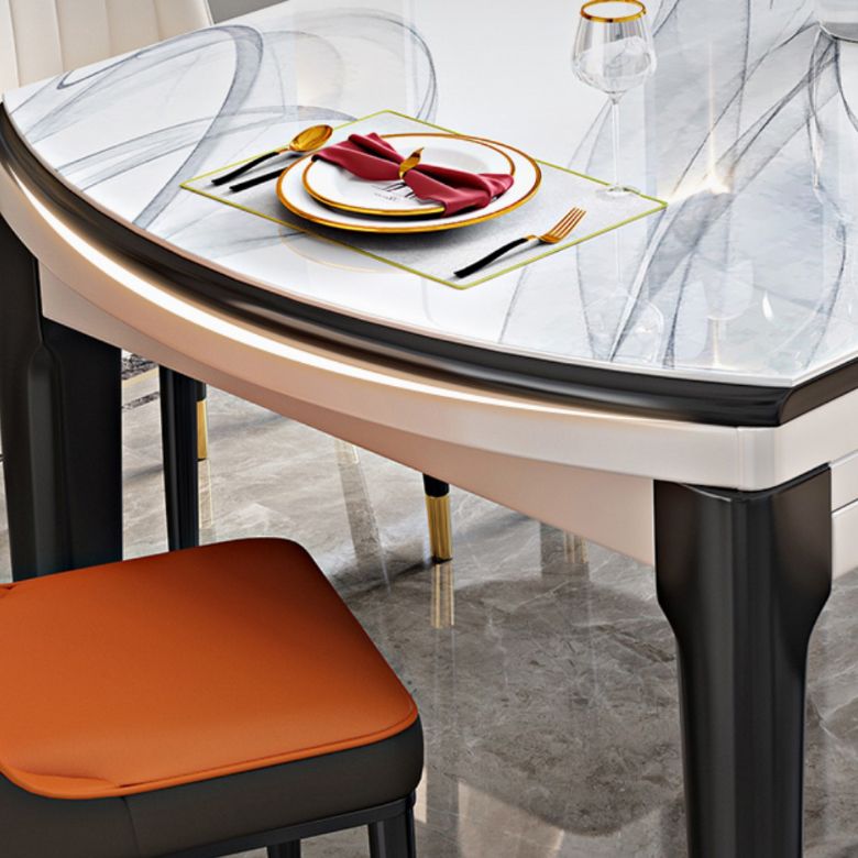 SinteredStone Dining Table Set 7 Pieces Dining Set for Kitchen