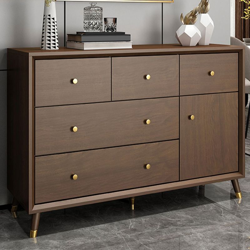 Wooden Chest Contemporary Glam Storage Chest Dresser with Drawers