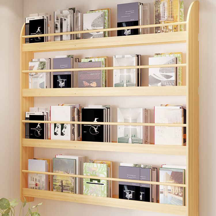 Libreria di unità murale contemporanea solida e fabbricazione di libreria in legno
