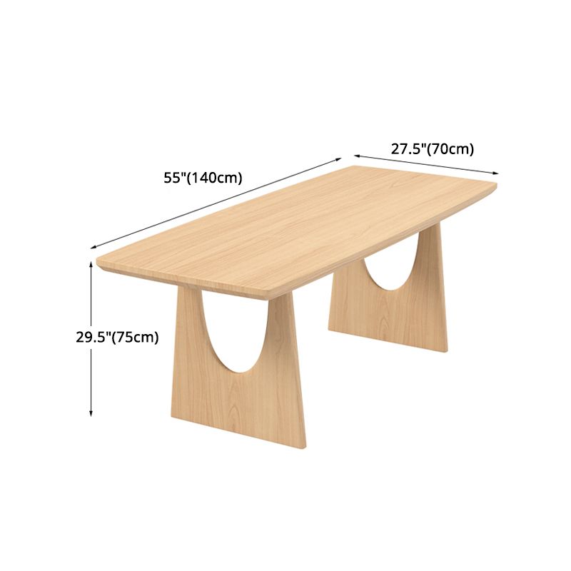 Modern 1/2/4/5 Pieces Rectangle Dining Set Solid Wood Dining Table with Chairs