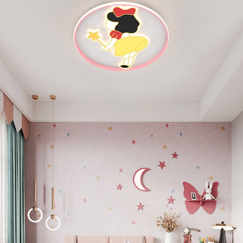 Joli plafonnier de dessin animé, Style moderne et Simple, plafonnier encastré pour chambre à coucher et salon