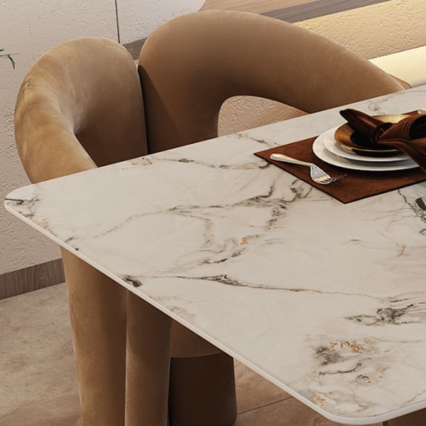 Modern Style Stone Furniture 1/5 Pcs Dining Room Table Set for Home