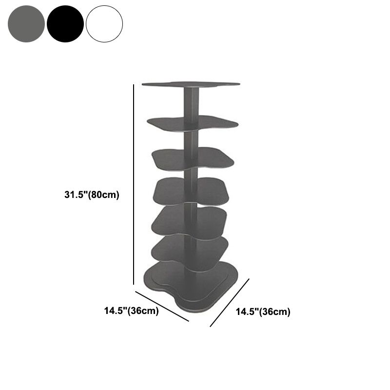 Contemporary Style Metal Bookcase Open Bookshelf for Living Room