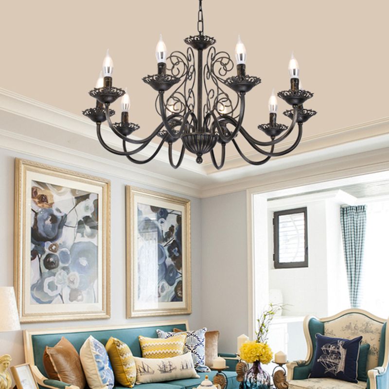 Luces de lámpara de araña únicas de lámpara colgante de metal de estilo tradicional