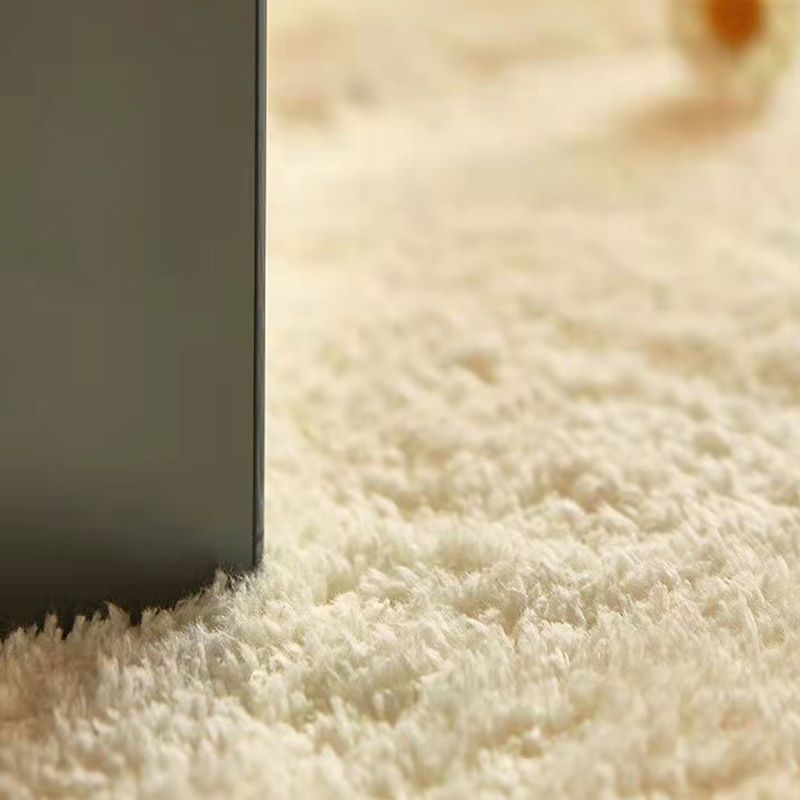 Orange Nordic Rug Polyester Color Block Rug Non-Slip Backing Rug for Home Decor