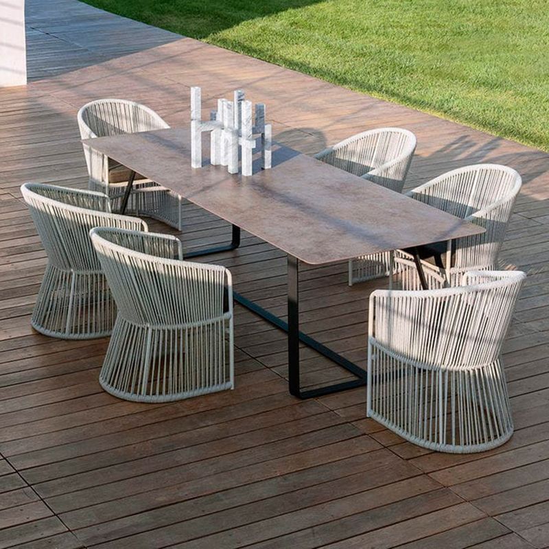 Bohemian Style Dining Table Set 1/3/7 Pieces Dining Table Set for Outdoor