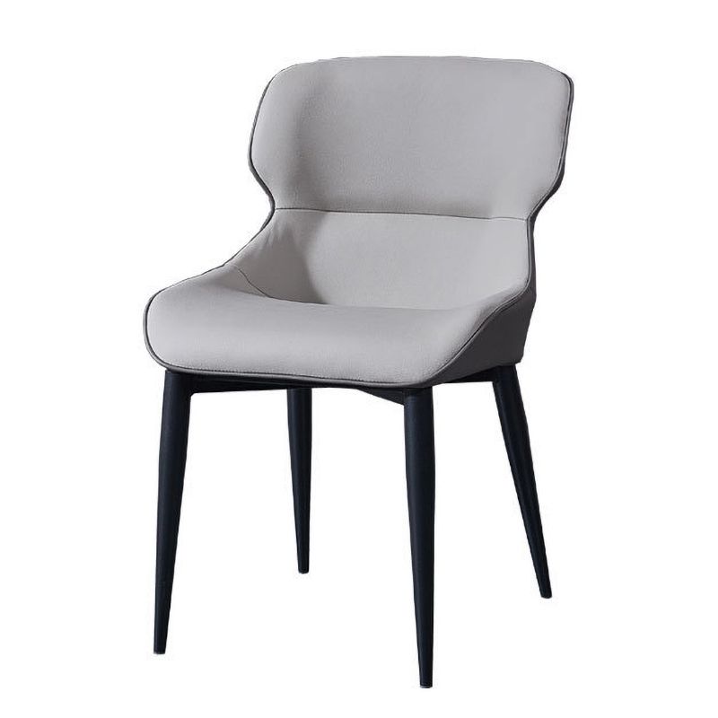 European Glam Style Metal Chair Set Wingback Side Dining Room Kitchen Chairs