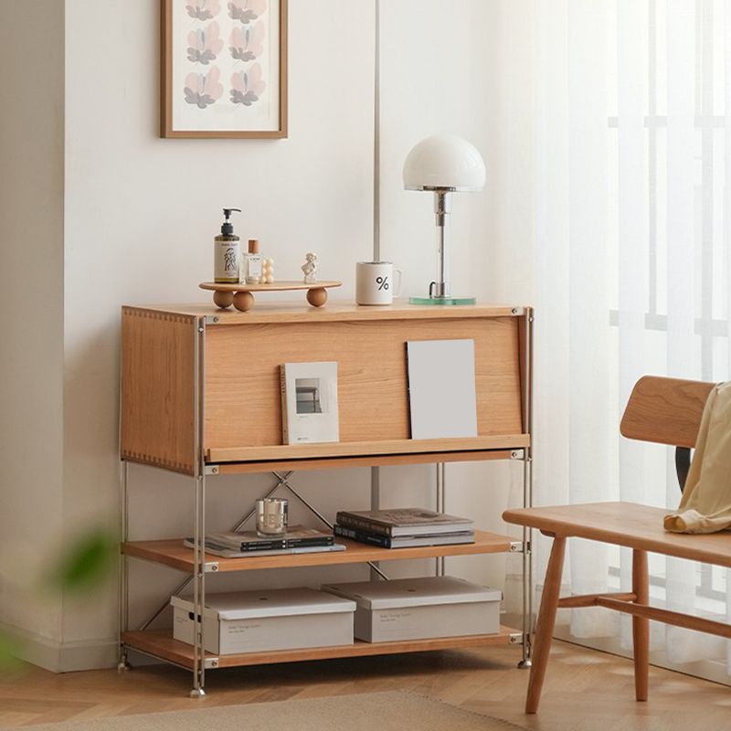 1 Door Storage Cabinet, Modern Rectangular Wooden Cabinet, 35.4"W x 16.9"L x 34.8"H