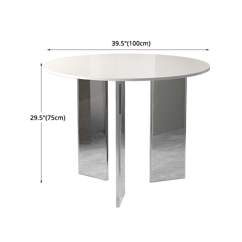 Modern 1/3 Pieces Dining Set Round Stone Dining Table for Dining Room
