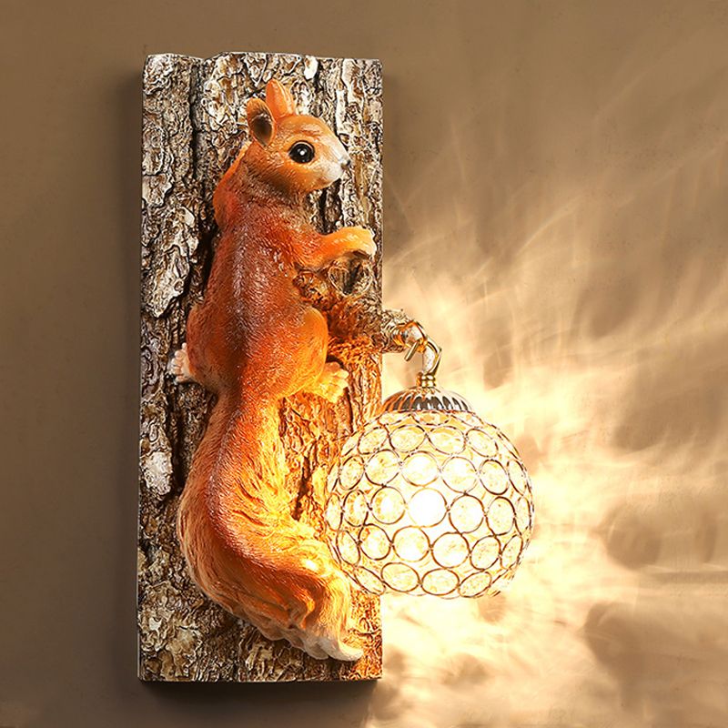 Modern Style Ball Sconce Light Fixtures Metal 1 Light Wall Lighting Ideas