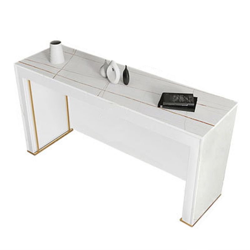 Modern Bistro Bar Table Rectangle Sintered Stone Bar Table for Living Room